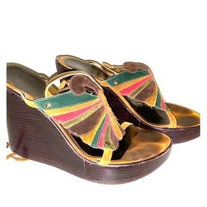 Dolce & Gabbana Butterfly Wedges